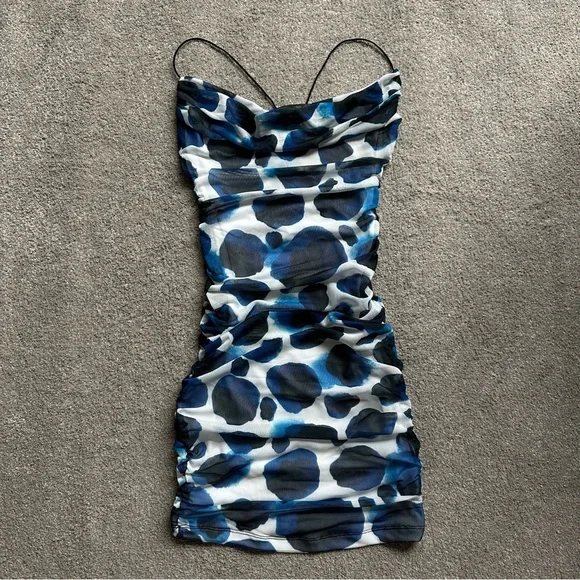 princess polly baby blue dress Buy Gina Bacconi Blue Portia Crepe Maxi Dress from Next USA main image 0